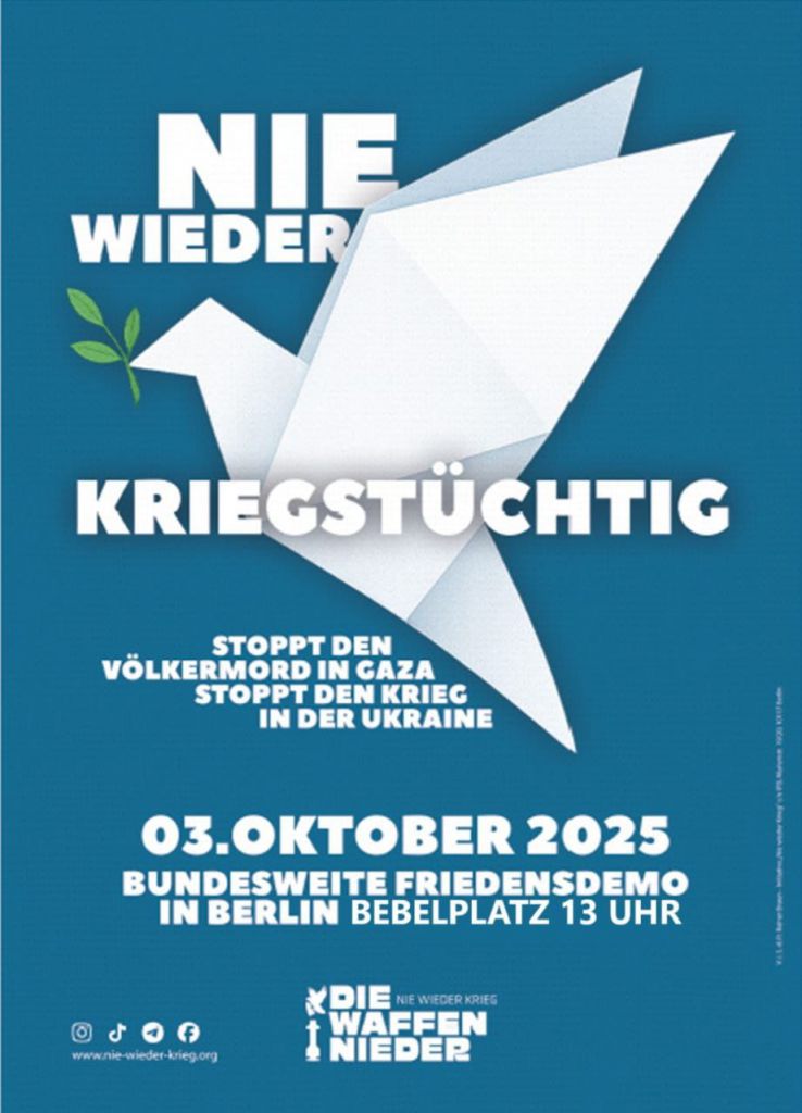 Bundesweite Friedensdemo 03.10.2025